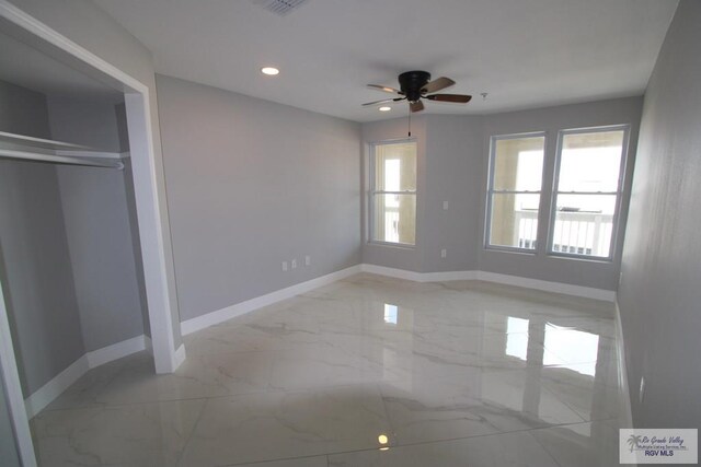 200 Padre Blvd Unit 2307, South Padre Island, TX 78597 - unfurnished bedroom with ceiling fan