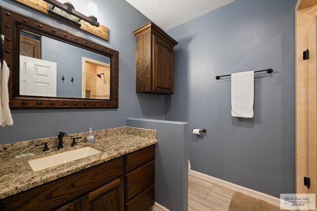 bathroom featuring vanity and tile patterned floors