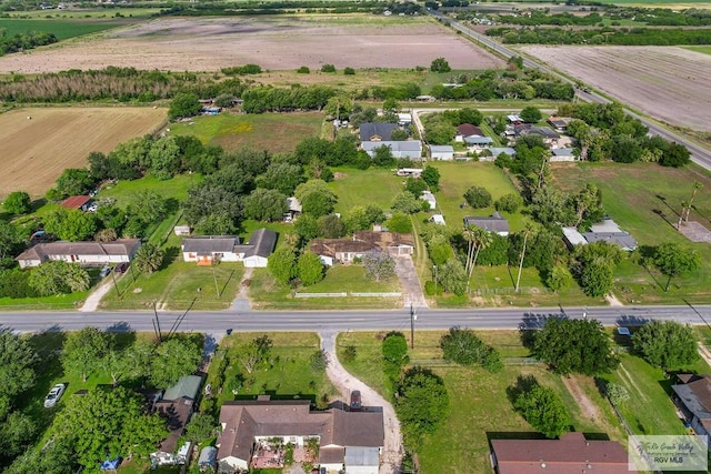 aerial view with a residential view and a rural view