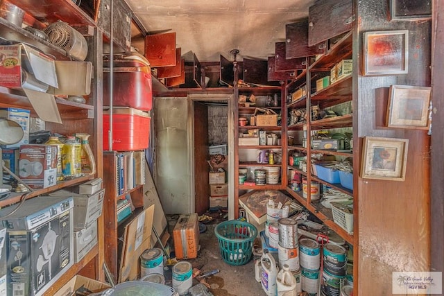 view of storage room
