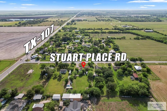 bird's eye view featuring a rural view