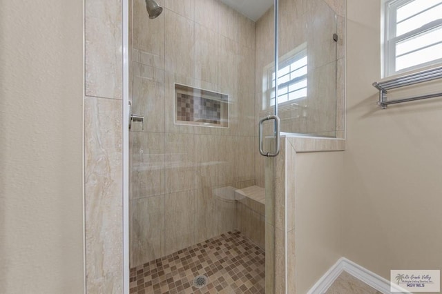 2402 S Christian Cir, Harlingen, TX 78550 - full bath with healthy amount of natural light and a shower stall