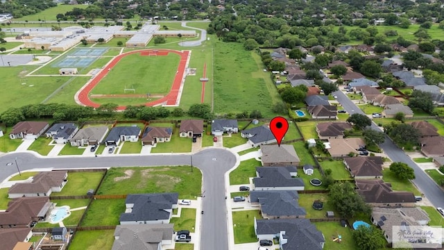 2402 S Christian Cir, Harlingen, TX 78550 - aerial perspective of suburban area