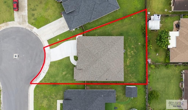 2402 S Christian Cir, Harlingen, TX 78550 - aerial view of property and surrounding area featuring property boundaries highlighted