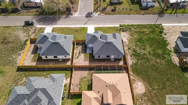 aerial view featuring a residential view