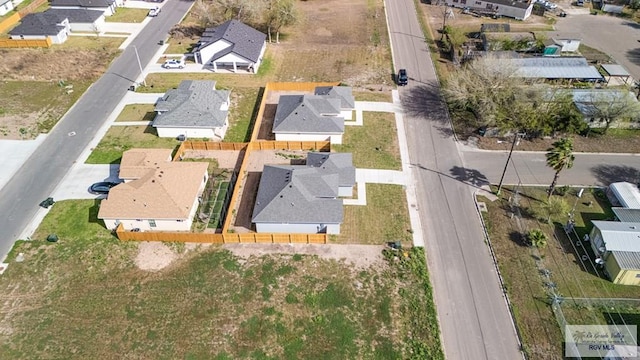 aerial view featuring a residential view