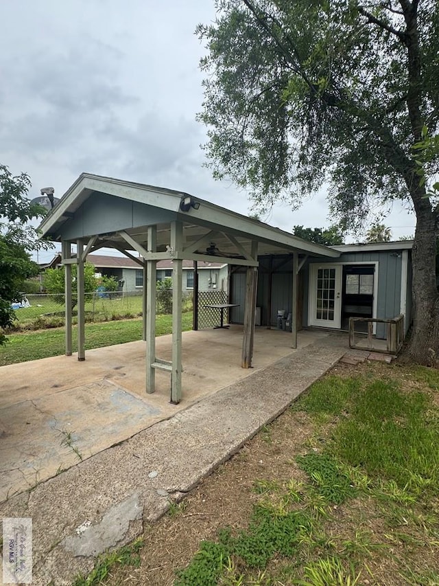 44 Highland Ter, Brownsville, TX 78521 - rear view of property with a patio area
