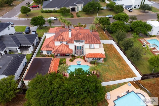 5454 Dragon Wick, Brownsville, TX 78526 - aerial perspective of suburban area with a pool area
