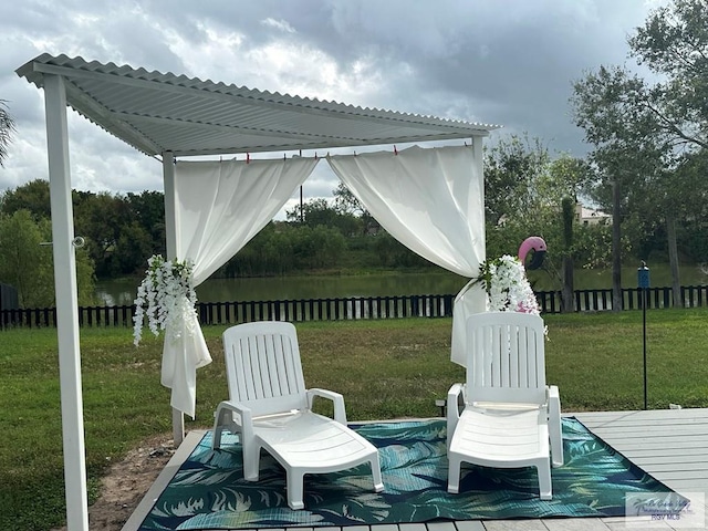 view of patio / terrace with fence