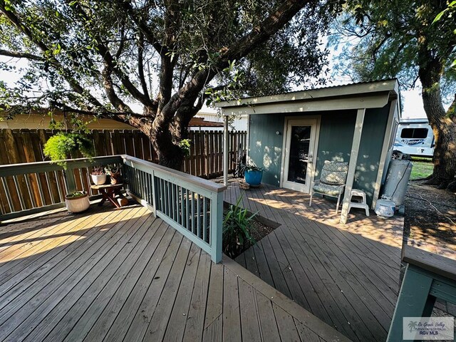 view of deck