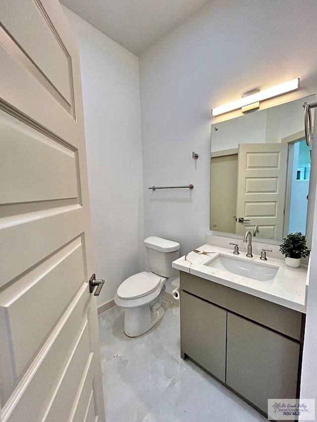 514 Oriole Dr, Los Fresnos, TX 78566 - bathroom with vanity and marble finish floors