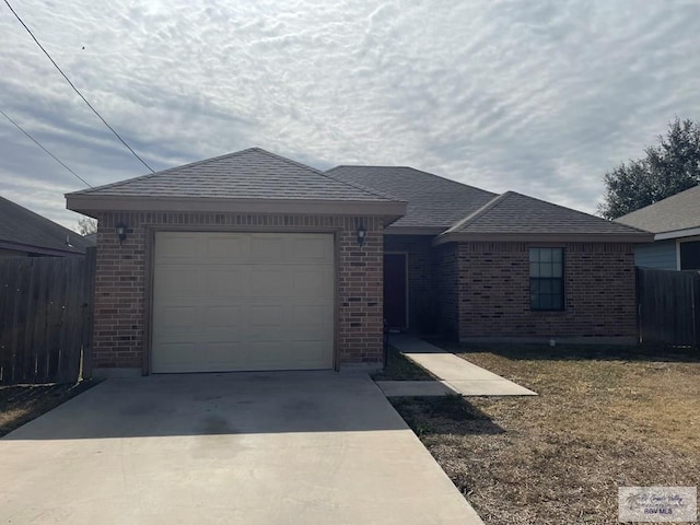 ranch-style house with a garage