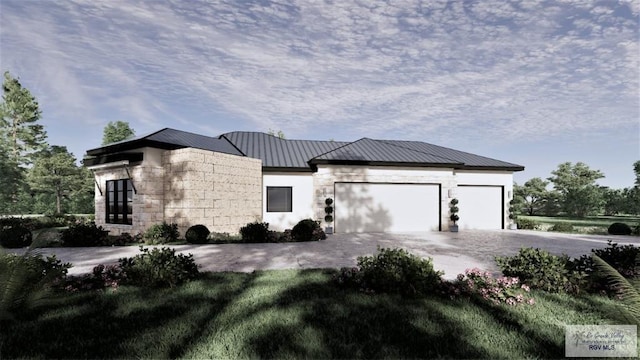 view of front facade featuring a garage