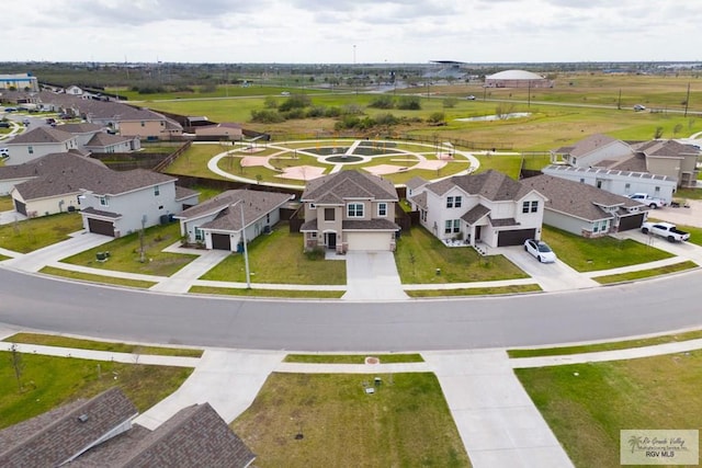 aerial view featuring a residential view