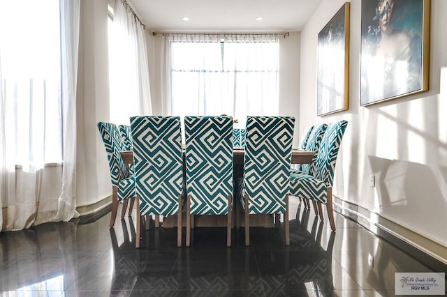 dining room featuring a wealth of natural light