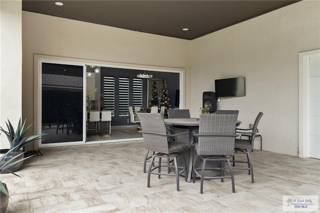 view of patio / terrace featuring outdoor dining area