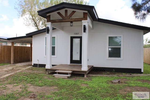 view of rear view of house