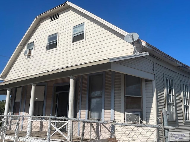 exterior space with a porch