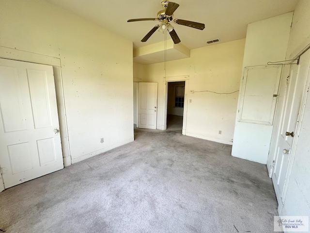 309 E Polk Ave, Harlingen, TX 78550 - unfurnished bedroom featuring carpet flooring and ceiling fan