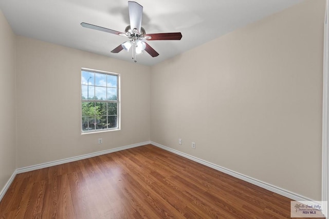 2344 Munich St, Brownsville, TX 78520 - spare room featuring wood finished floors and ceiling fan