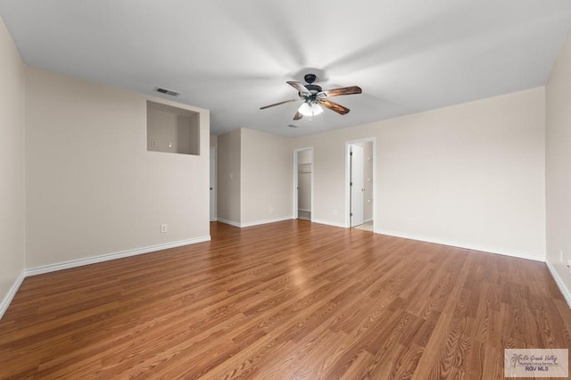 2344 Munich St, Brownsville, TX 78520 - unfurnished room featuring a ceiling fan and light wood finished floors