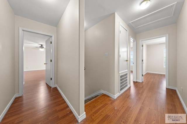 2344 Munich St, Brownsville, TX 78520 - hall featuring attic access and light wood-type flooring