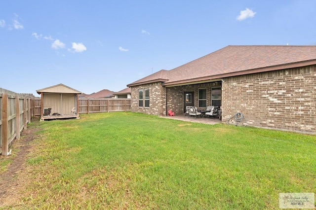 16756 E Barger Ct, Harlingen, TX 78552 - view of yard featuring a patio