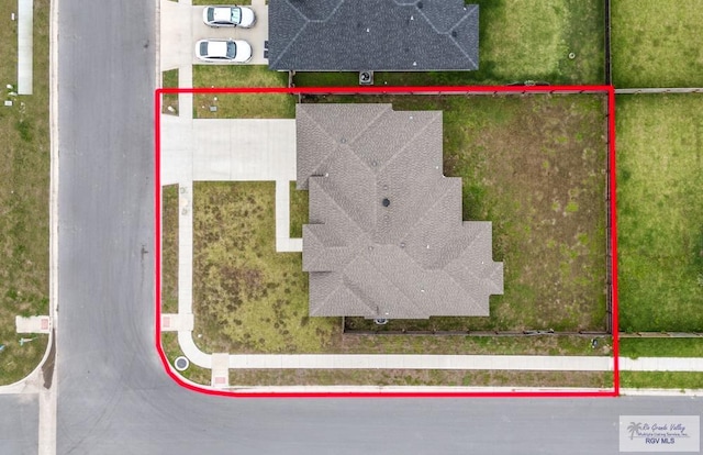 9372 Fan Palm Dr, Los Fresnos, TX 78521 - aerial view of property's location featuring property parcel outlined