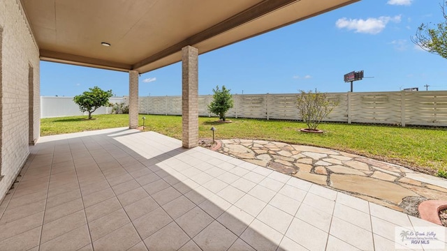 view of patio / terrace featuring a fenced backyard