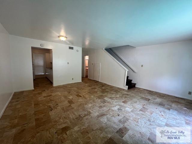 view of unfurnished living room