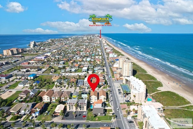 131 E Saturn Ln, South Padre Island, TX 78597 - view of property location featuring expansive beach