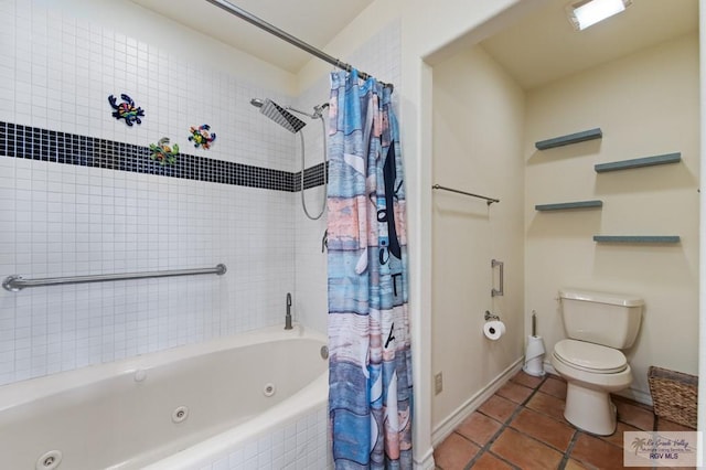 301 Houston Ave Unit 3402, Port Isabel, TX 78578 - full bath with a combined bath / shower with jetted tub and tile patterned floors