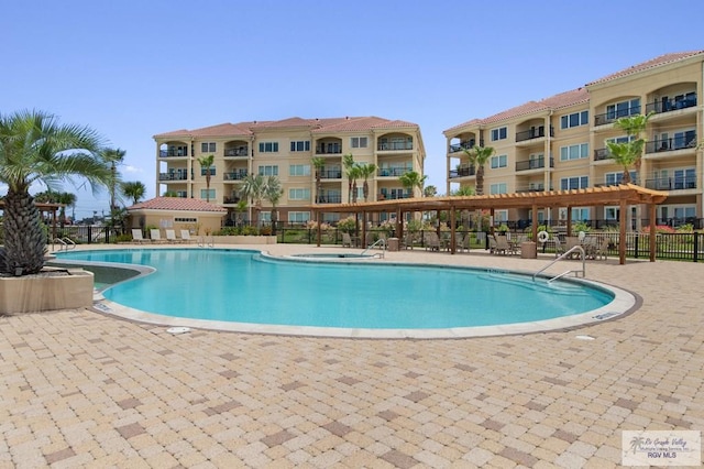 301 Houston Ave Unit 3402, Port Isabel, TX 78578 - community pool with a patio