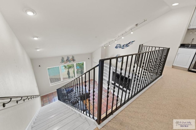301 Houston Ave Unit 3402, Port Isabel, TX 78578 - stairway featuring recessed lighting and baseboards