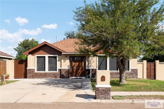 view of craftsman inspired home