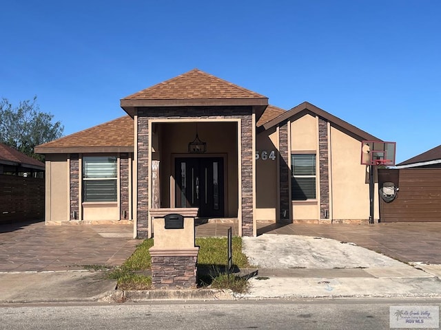 view of front of home