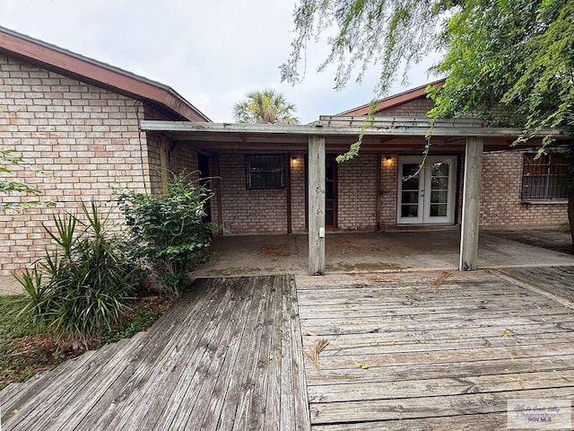 38 Palmetto Cir, Brownsville, TX 78521 - deck featuring french doors
