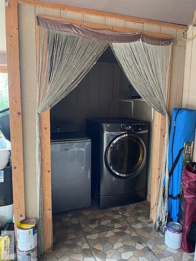 laundry area featuring separate washer and dryer