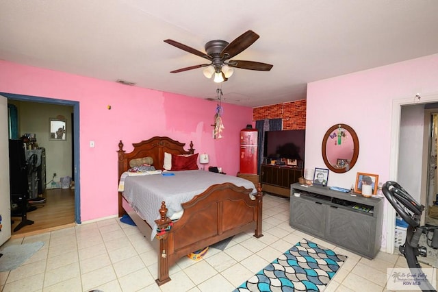 307 W Boone Ave, Pharr, TX 78577 - bedroom with ceiling fan