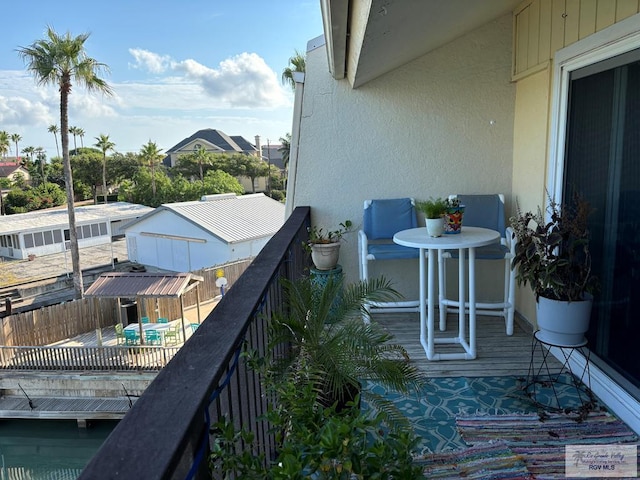 view of balcony