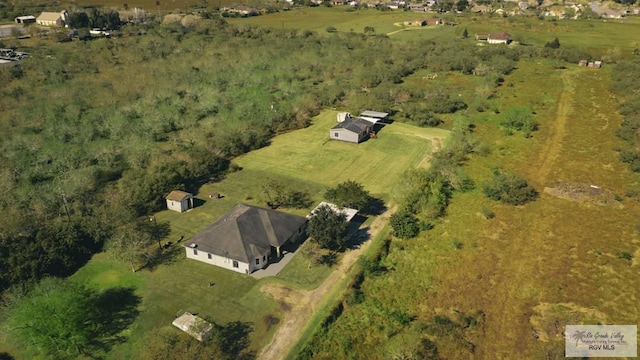 drone / aerial view featuring a rural view