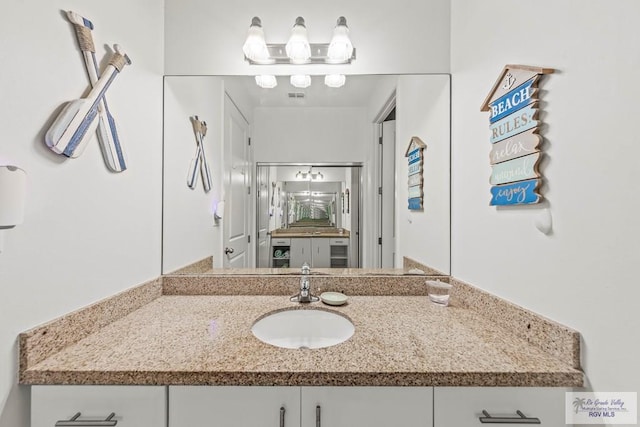 bathroom with vanity