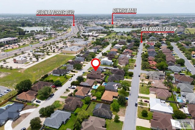 1675 Chipinque Dr, Brownsville, TX 78526 - view of property location featuring a nearby body of water and nearby suburban area