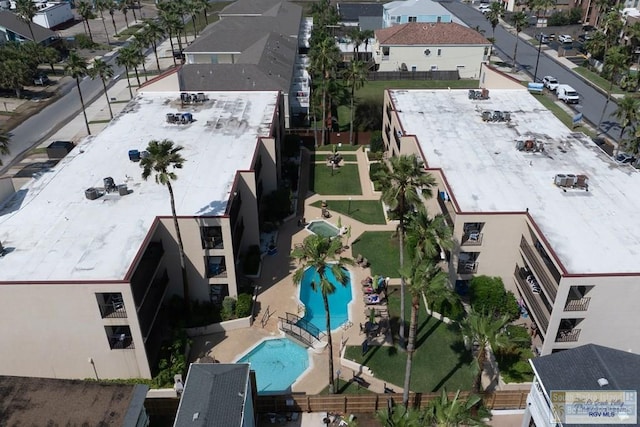 116 E Polaris Dr Unit 305, South Padre Island, TX 78597 - bird's eye view of a pool area