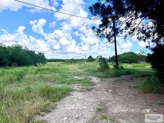 view of landscape featuring a rural view