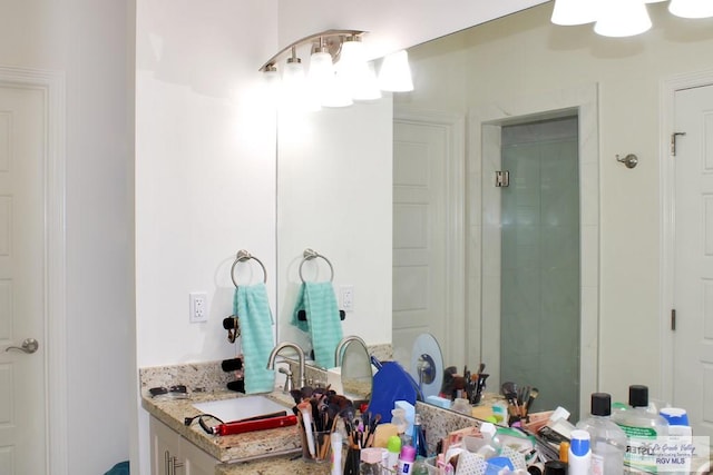 3512 Westcreek Dr, Brownsville, TX 78526 - bathroom featuring vanity and a shower