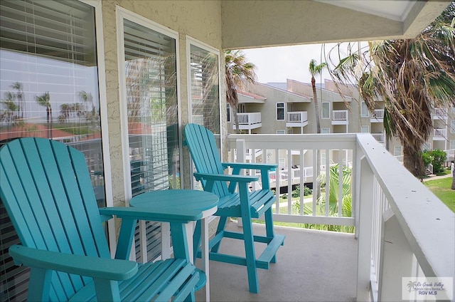 view of balcony