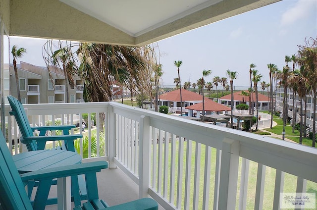 view of balcony