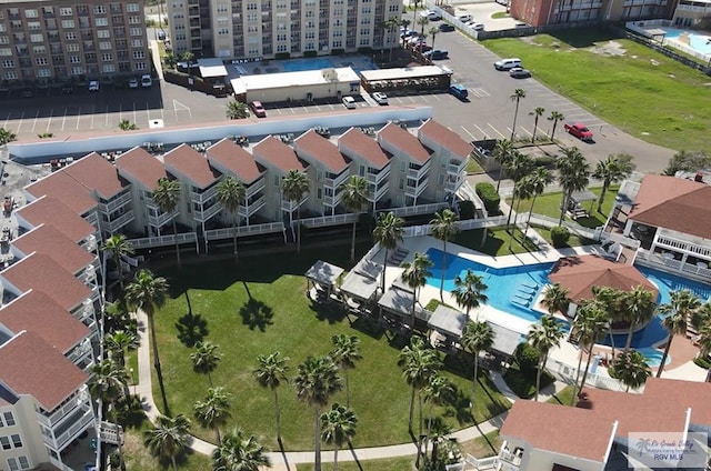 200 Padre Blvd Unit A314 1314, South Padre Island, TX 78597 - aerial view of a pool area and apartment complex