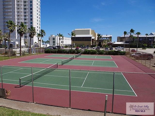 view of tennis court